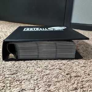 Football card collection, about 800 cards.